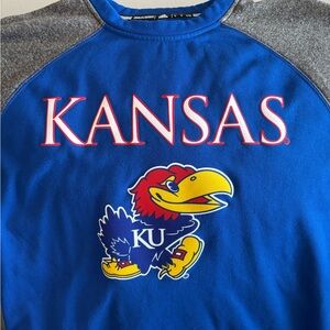 Adidas Kansas Blue and Gray Hoodie